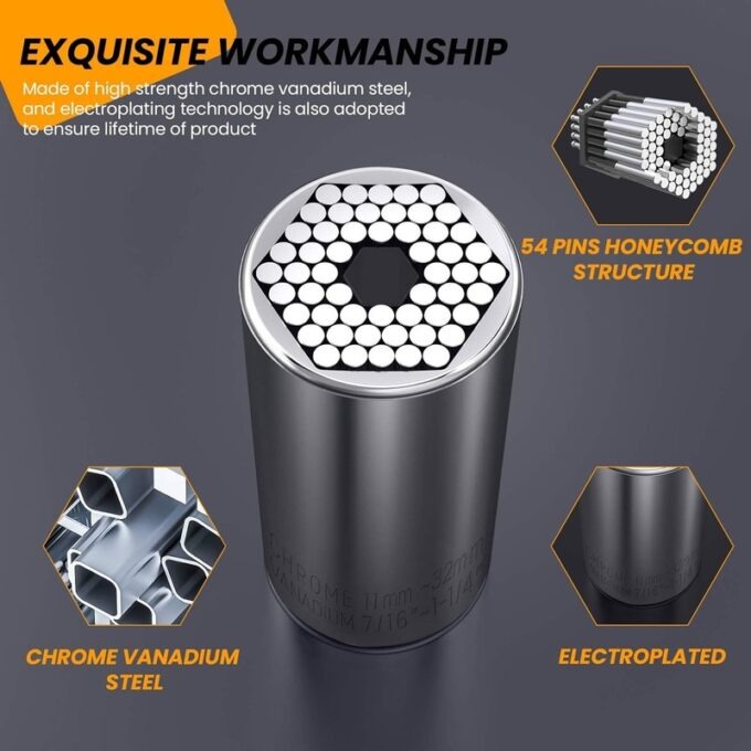 Miniatura 3 de Llave de trinquete universal con enchufe